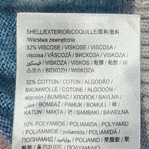 DESIGUAL Women Patchwork Open Front Sweater Sz S Multicolor Long Sleeve 32-13 - Picture 15 of 16